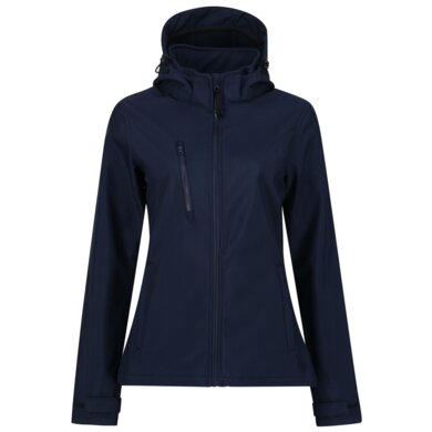 Dámska softshellová bunda s kapucňou Venturer 3-Layer - navy+navy