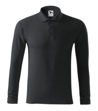 Polokošeľa pánska MALFINI - PIQUE POLO LS (ebony grey)