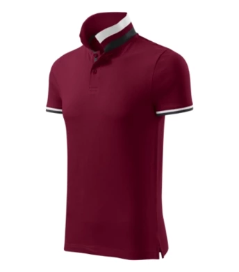 Polokošeľa pánska MALFINI - COLLAR UP - veľkosť 3XL (garnet)